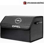 Rukye Shop Opel Marka Logolu Oto Bagaj Organizer Çanta Oto Bagaj Çantası 2 Bölmeli Suni Deri