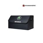 Rukye Shop Skoda Marka Logolu Oto Bagaj Organizer Çanta Oto Bagaj Çantası 2 Bölmeli Suni Deri