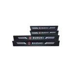 Rukye Shop Suzuki Logolu Karbon Kapı Eşiği Koruyucu Bant Folyo 4'lü Set