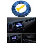 Rukye Shop Trim Fitili Oto Geçmeli Mavi Trim Fitili Süs 5 Metre Nikelajlı