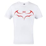 Rule Out Mens t-Shirt. Batman. Dark Knight. Superhero. Casual Wear (Size Small) White