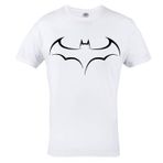Rule Out Mens t-Shirt. Batman. Dark Knight. Superhero. Casual Wear (Size XXLarge) White