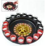 Rulet Shot Oyunu 16 Shot Bardağı Tekila Içki Yılbaşı Doğum Günü Hediye Parti Masa Oyun Seti - 30x30 cm
