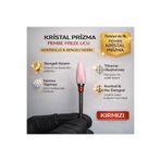 Rulia Professional Pembe Seramik Freze Ucu | Kristal Prizma Karbit | Kırmızı Bant Dengeli Kesim