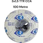 Ruller 3x1.5 Ttr Cca Tam Kesit Kablo 100 Metre