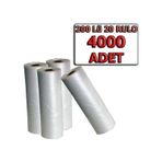 Rulo Poşet Hışır Market Manav Poşeti Orta Boy 4000 Adet