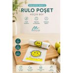 Rulo Poşet Küçük Boy 25X45 Cm Gülenyüz Baskılı Poşet Atlet Poşet Market Manav Poşeti Çöp Poşeti