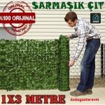 Rulo Yapay Sarmaşık Yaprağı Çit, Duvar Dekorasyonu, Gizlilik Çiti, Yaprak Ekran, Dış Mekan Iç Mekan,1x3 Metre - 1 x 3 m