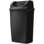 Rulopak 25 lt Duvara Monte Siyah Çöp Kovası