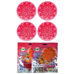 Rulopak Mini Lavabo Pisuvar Süzgeci Koku Giderici (Tropical) 4'Lü Paket