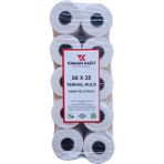 RULORULO 56x25 Termal Rulo 10 Paket 100 Adet Yazarkasa Pos Rulosu TSE Belgeli BPA Free