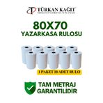 RULORULO 80x70 Termal Rulo - Yazarkasa Adisyon Rulosu 1 Paket 10 Adet