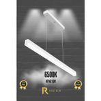 Rultech Magro 6500K Beyaz Işık , Beyaz Kasa, 60CM Ledli Sarkıt Modern LED Avize, Salon, Mutfak, Masa, Ofis, Mağaza, Aydınlatma
