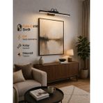 Rultech Sarjlı LED Flüt Resim Aplik | 6W | 3200K Gün Işığı | 35CM | Duvar Tipi Ayna/tablo Üstü Dekoratif Işık | IP20 Iç Mekan Kullanım (SİYAH KASA) - 0 - Siyah