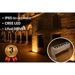 Rultech Wallwasher LED Aydınlatma Duvar ve Ağaç Boyama Su Geçirmez 50CM/18W/1800LM - Gün Işığı - Sarı