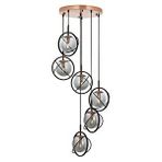 Rumple Modern Avize E14 36w 40cm Metal Siyah Avonni-av-1850-6t-bsy Boyalı