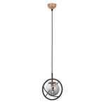Rumple Modern Avize E14 6w 22cm Metal Siyah Avonni-av-1850-1bsy Boyalı
