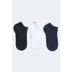 Run 3 lü Erkek Basic Patik Çorap Siyah/Beyaz/Lacivert