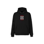 Run Barry Run Flash Star Ön ve Arka Baskılı Sweatshirt Unisex Kapüşonlu Hoodie Siyah