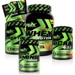 Run Nutrition Fitness Paketi Small Extra Kas Kütlesi - Whey Mini Plus, Creatine, Bcaa, AMINO8000 - Bisküvi, Kola - Hediyeli