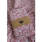 runbaby 100x75 Cm %100 Pamuk Müslin Kumaş Bebek Örtü&battaniye - Pembe Çiçek