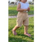 runbaby Pamuk Çift Kat Müslin Bebek Şort (BEJ)