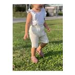 runbaby Pamuklu Çift Kat Müslin Bebek Şort (EKRU)