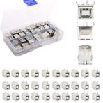 RUNCCI-YUN 30'lu Paket USB Dişi Tip B Bağlantı Noktası 4-Pin Dik Açılı 90 Derece PCB DIP Jak Soketi