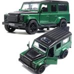 Runjing Alaşım Off-Road Araba Modeli Çocuk Oyuncak Araba Süsü (Road H Guard-Yeşil [sessiz Işık, 12CM, Üç Kapı]) (Yurt Dışından)