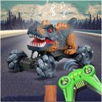 Runjing Uzaktan Kumandalı Dinozor Araba Kamyonları Çocuk Boys Için Oyuncaklar, Işıklar ve Gerçekçi Dinozor Sesleri Ile, Kapalı Açık Tüm Arazi Elektrikli Araba Oyuncakları Hediyeler 3 4 5 4 (Yurt Dışından) - Siyah