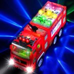 Runjing Zetz Markalı Erkek, Kız, Çocuklar Için Itfaiye Kamyonu Oyuncak, 4d LED Işıklı, Küçük Çocuklar - 3+ Yaş Küçük Itfaiyeci Için Itfaiye Motoru Itmeli Oyuncak Araba Gerçek Itfaiye Aracı (Yurt Dışından)