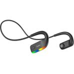 Runwuwus Bluetooth Uyumlu Kulaklık Kulak Kancası Kemik Iletim Dahili Bellek Spor Kulakiçi Kablosuz Kulaklık (Yurt Dışından) - Siyah