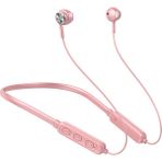 Runwuwus Kablosuz Kulaklık Manyetik Hıfı Ses Ipx5 Su Geçirmez Bluetooth-Uyumlu 5.0 Spor Boyun Bandı Kulakiçi Koşu İçin (Yurt Dışından) - Pembe