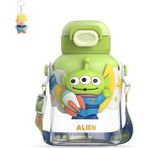 Runxi Life Hall Çilek Ayı Buzz Lightyear Paradise Uzay Plastik Bardak Kızlar Taşınabilir Sevimli Pipetli Su Bardağı 700ML (Yurt Dışından) - 700 ml - Açık Yeşil
