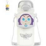 Runxi Life Hall Çilek Ayı Üç Gözlü Buzz Lightyear Dudu Doğrudan Içme Termos Bardak 460ML Pop-Up Kapaklı Pipetli Bardak (Yurt Dışından) - 460 ml - Beyaz