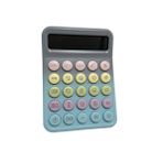 Runzon Renkli Hesap Makinesi Yuvarlak Uçlu 12 Hane Mavi Rz-822