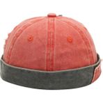 Rupen Kraft Ayarlanabilir Vintage Cap Yıkamalı Takke Şapka Eskitme Cap Eskitme Takke Şapka Hip Hop Şapka - Standart - Turuncu