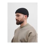 Rupen Kraft Standart Beden Düz Renk Kısa Bere Hipster Bere Takke Bere Leon Beresi Hip Hop Beresi ( Siyah )