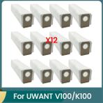 Ruseaao Uwant V100/K100 Elektrikli Süpürge Aksesuarları Için Toz Torbası 12 Adet (Yurt Dışından) - Yedek Parça