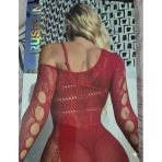 Ruselin Kadın Vücut Çorabı Kırmızı Premium Kalite