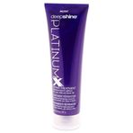 RUSK Deepshine PlatinumX Onarım İşlemi, 240 ml, Kimyasal Olarak İşlem Görmüş veya Hasar Görmüş Saçları Onarır, Parlaklık ve Nem Katar, Platin, Sarışın, Gri ve Gümüş Saçları Onarır