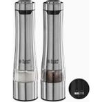 Russell Hobbs Elektrikli Tuz ve Karabiber Öğütücü Seti, Baharat Değirmenleri, Paslanmaz Çelik, Seram - Standart