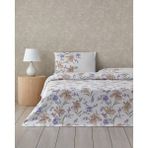 Rustic Blossom Pamuk Tek Kişilik Nevresim Takımı 160X220 cm Lila - Bej - 160 x 220 cm