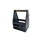Rustic Concept Metal Şişe Tepsisi - Siyah