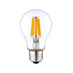 Rustik 4w A60 Led Filament Ampul E27 Sarı Işık Dekoratif Vintage Aydınlatma (1, Şeffaf Cam)