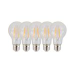 Rustik A60 Dekoratif Led Ampul 6W E27 5 Adet (Beyaz ışık 6500K)