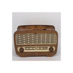 Rustik Ahşap Radyo Kumbara, Doğal, 17x12x7 cm