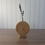 Rustik El Yapımı Ahşap Vazo, Masif Çam, Antik Meşe Rengi, 16x16 cm, Minimalist Dekoratif Çiçeklik, Doğal Mat Vernikli, Lavanta ve Kurutulmuş Çiçek Uyumlu (antik mese)