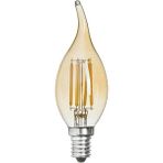 Rustik Kıvrık Buji LED Ampul 4 W E-14 2700K Amber Işık Şavk - 30 - 40 W
