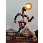 Rustik Masa Lambası El Yapımı Robot Tasarım Kitap Okuma Lambası Retro Başucu Lambası